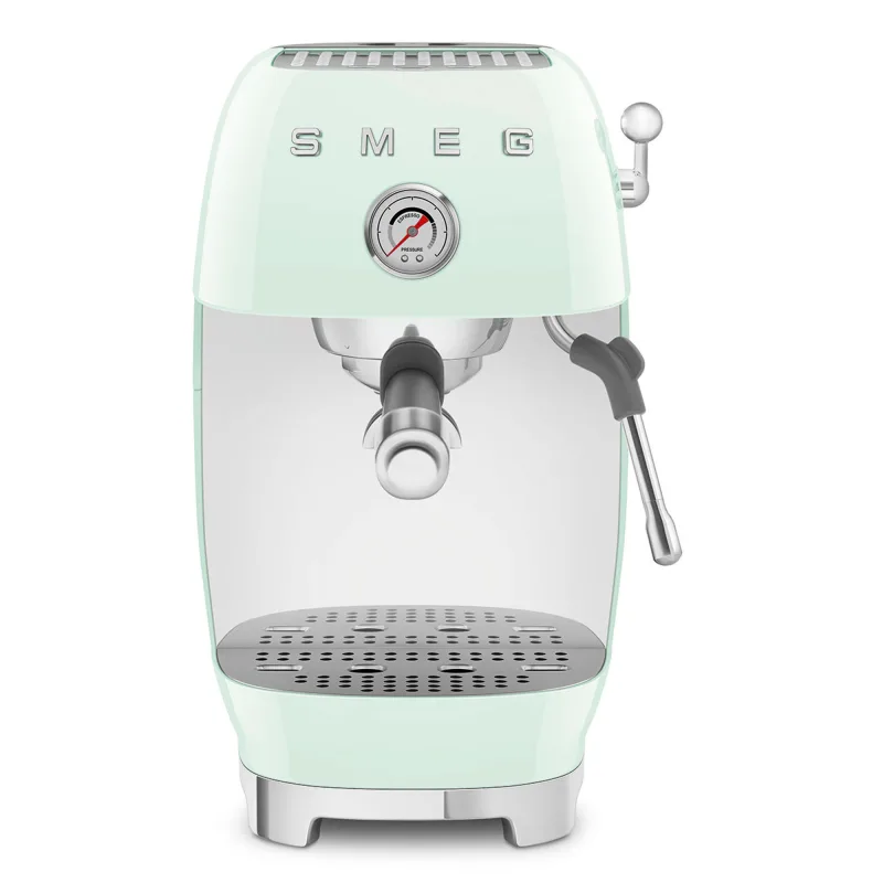 Smeg Manuel espressomaskine med Cold Brew, pastelgrøn