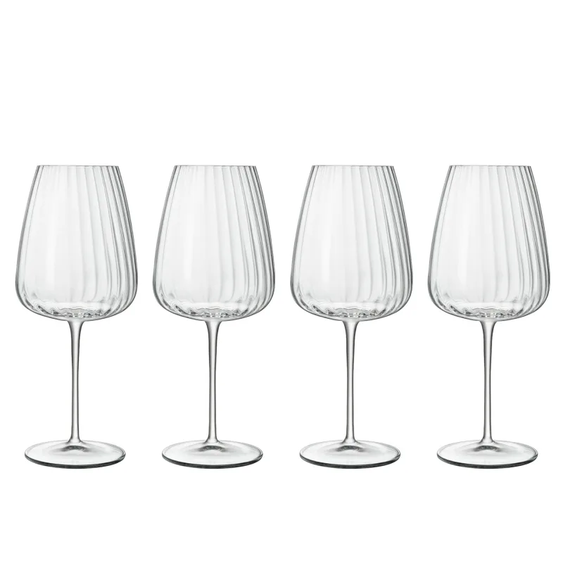Luigi Bormioli Optica Bordeaux Rødvinsglas, 4 stk.