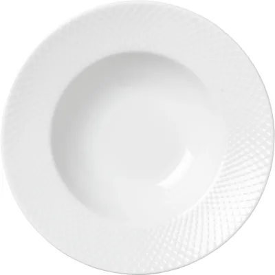 Lyngby porcelæn Rhombe Pastatallerken 24,5 cm