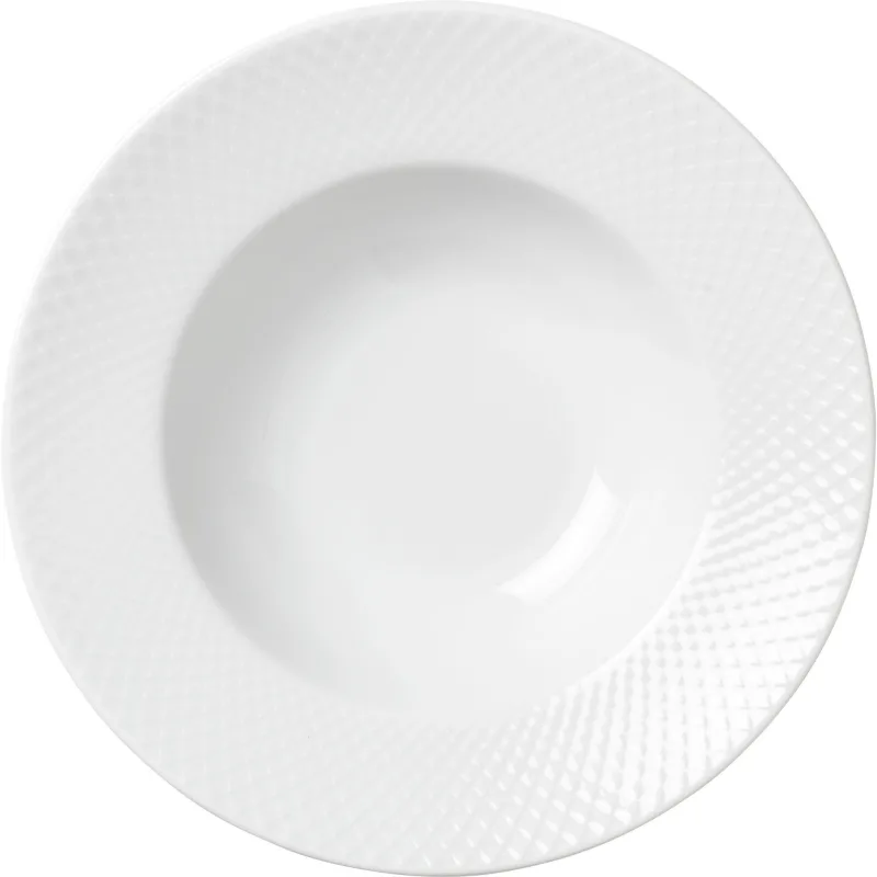 Lyngby porcelæn Rhombe Pastatallerken 24,5 cm