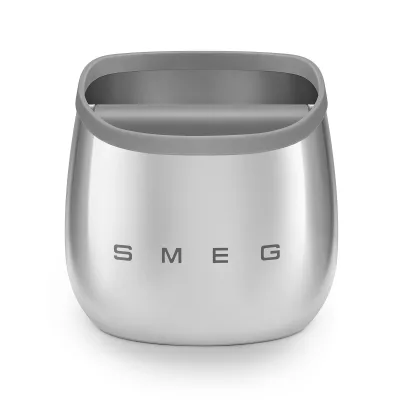 Smeg Knock Box kaffegrumsbeholder, rustfrit stål
