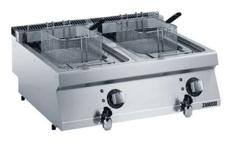 Friture dobbelt elektrisk bordmodel 2x12 liter EVO700 Zanussi