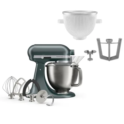 Kitchenaid Artisan Plus køkkenmaskine med is-tilbehør, juniper