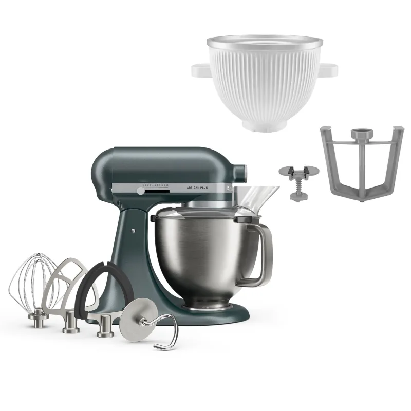 Kitchenaid Artisan Plus køkkenmaskine med is-tilbehør, juniper