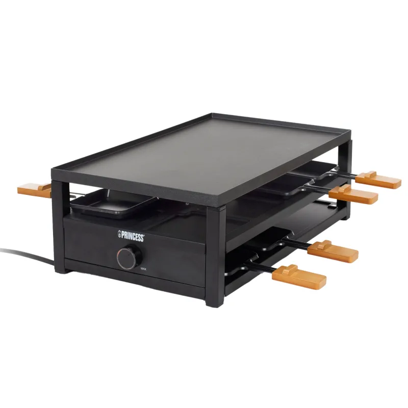Princess Prinsesse Black Steel Raclette, 8 personer