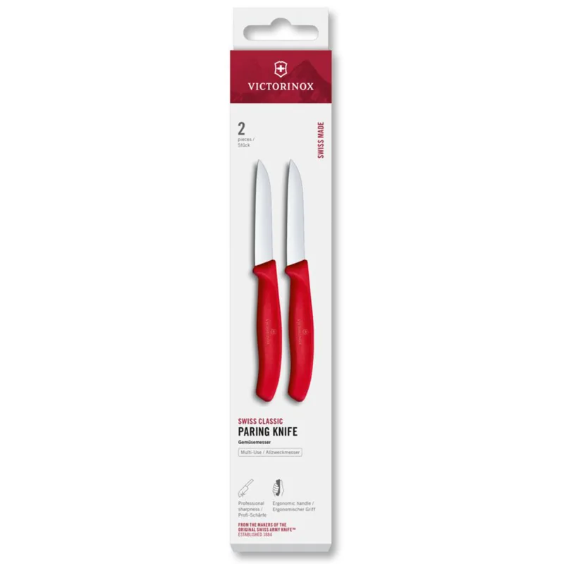 Victorinox Swiss Classic urteknive 8 cm 2 stk, rød
