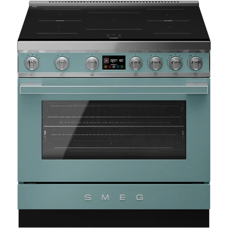 Smeg Portofino CPF90I1PEG2 induktionskomfur med ovn 90 cm, emerald green