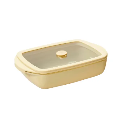 Pebbly ovnfast form 0,8 liter rektangulær, egg shell