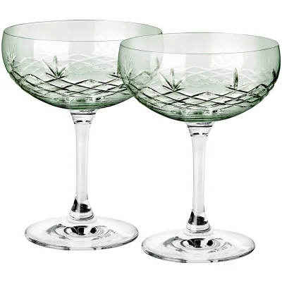 Frederik bagger Crispy Gatsby Champagneglas, emerald