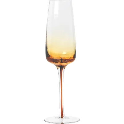 Broste 'Amber' Mundblæst champagneglas