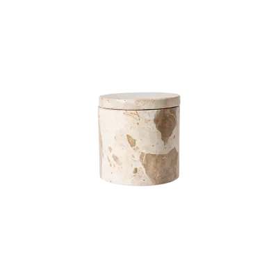 Vita krukke med låg - Seashell