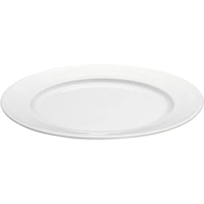 Pillivuyt Hvid Plissé tallerken, Ø 17 cm.