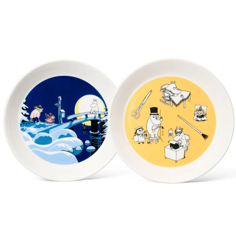 Moomin arabia Mumin tallerken, Kontor & Vinternat, 19 cm, 2 stk.
