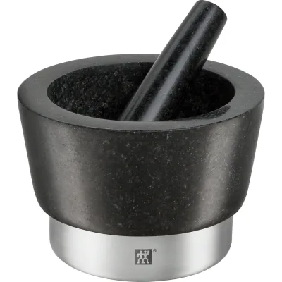 Zwilling Spices morter i granit og børstet, rustfri stål