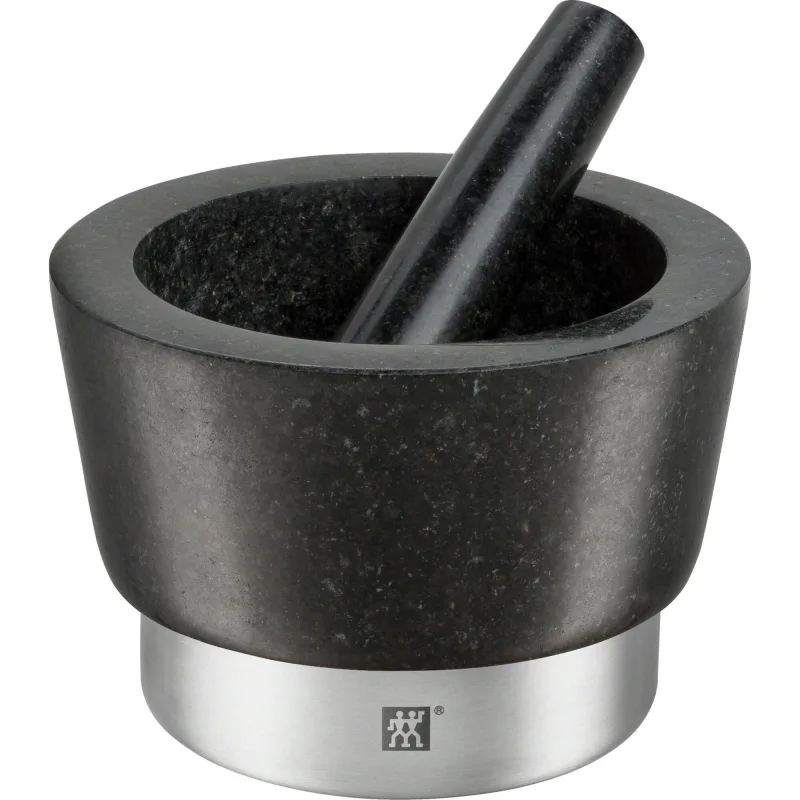 Zwilling Spices morter i granit og børstet, rustfri stål