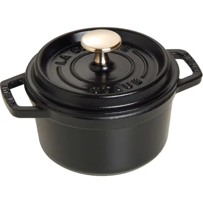 Staub La Cocotte Rund cocotte 14cm. 0,8 liter, sort