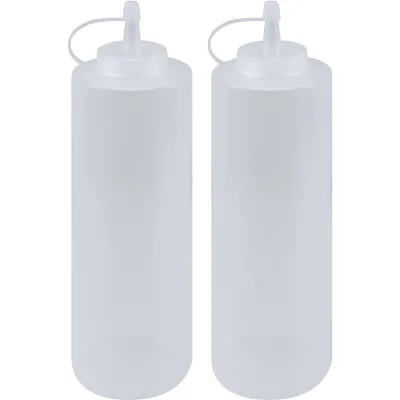 Essentials Squeeze flaske med låg 2-pak 700 ml