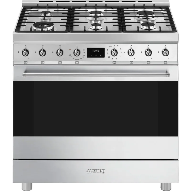 Smeg C9GMX2 Classic Gaskomfur 90 cm, rustfrit stål