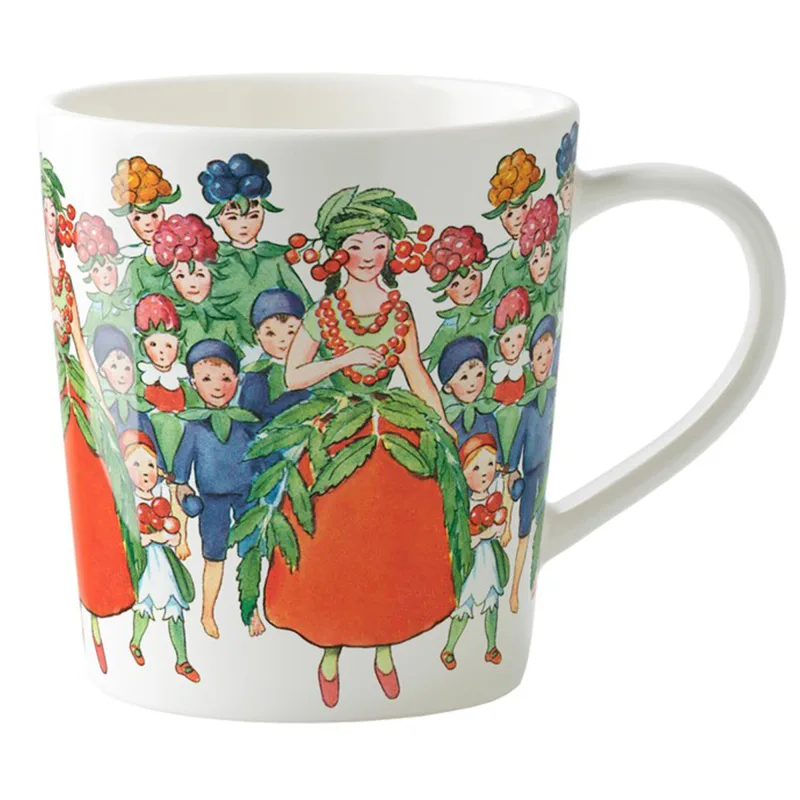 Design house stockholm Elsa Beskow krus med hank 40 cl, august