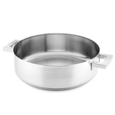 Mepra Stile traktørpande med to håndtag 32 cm, rustfrit stål