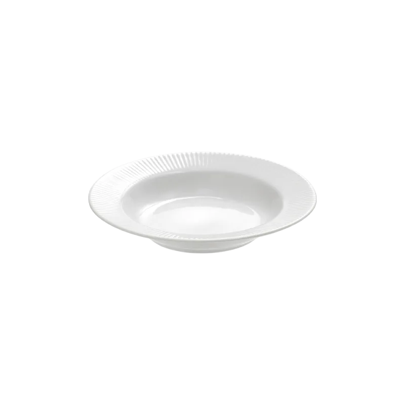 Groovy porcelæn suppetallerken 22 cm