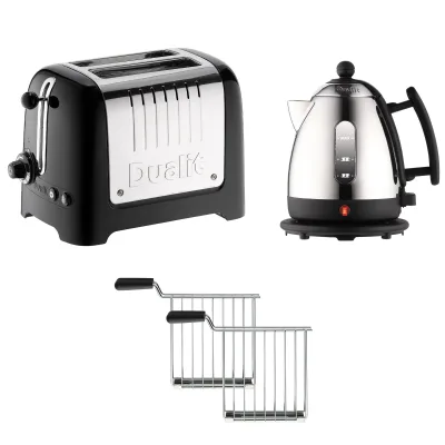 Dualit Elfedel & Brødrister kombinationspakke, sort