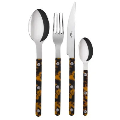 Sabre paris Sabre Bistrot Tortoise Bestiksæt med 4 dele, faux-sildpadde