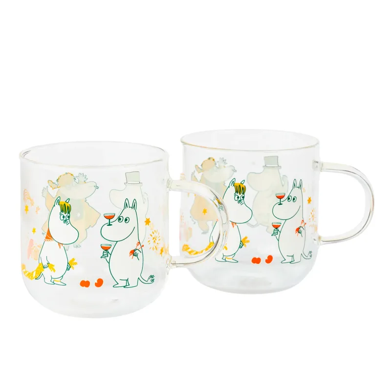Moomin arabia Mumi glas 30 cl 2 stk, kærlighedsgave