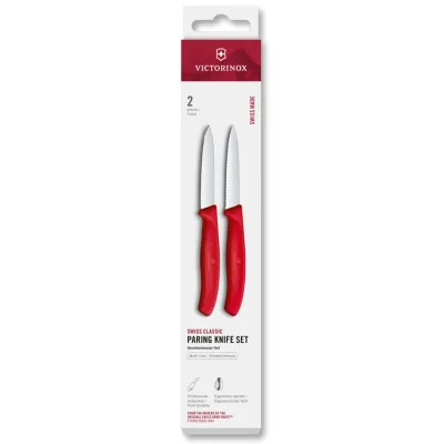 Victorinox Swiss Classic urtekniv 8 cm 2-pak, rød