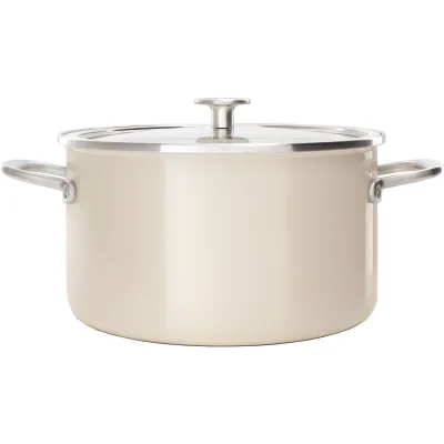 Kitchenaid Cookware Collection Gryde m/låg 24 cm, mandel