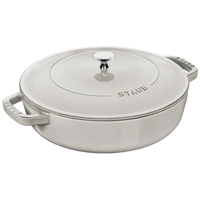 Staub Cocotte Chistera sautépande Ø28 cm, white truffle
