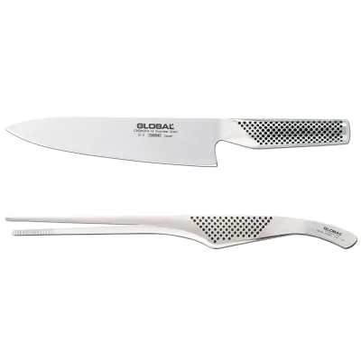 Global Knivsæt 2-deles, G-2 kokkekniv + GS-28 madpincet