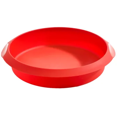 Lékué Rund kageform i silikone Ø26 cm, rød
