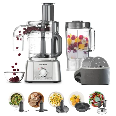 Kenwood MultiPro Express FDP65.820.SI foodprocessor, stål