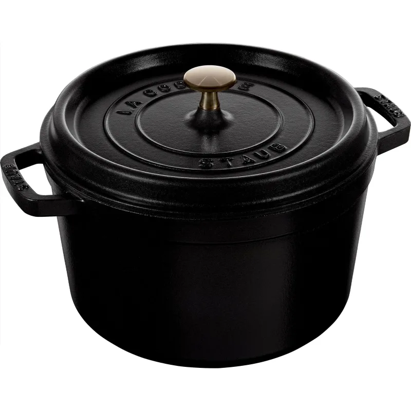 Staub La Cocotte dyb støbejernsgryde 24 cm, sort