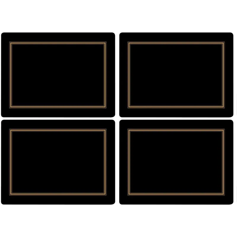 Pimpernel Classic Underlag Sort 4 stk