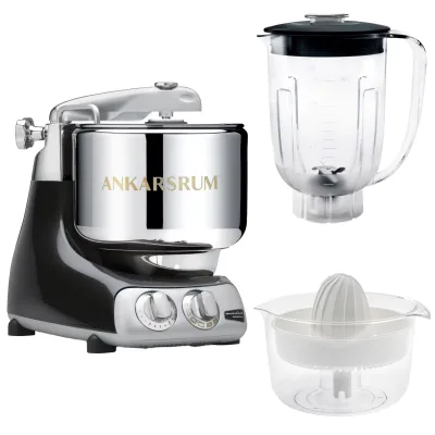 Ankarsrum Assistent AKM6230 + mixerkande og citruspresser, black diamond