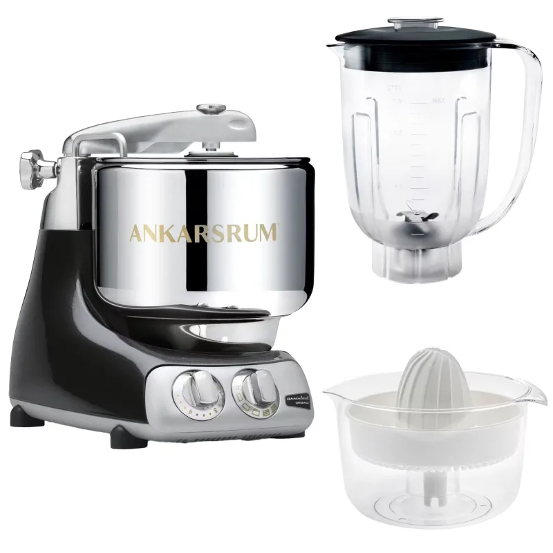 Ankarsrum Assistent AKM6230 + mixerkande og citruspresser, black diamond