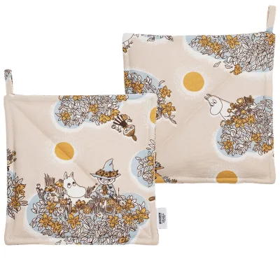 Moomin arabia Mumi grydelapper 2 stk., Venner for altid