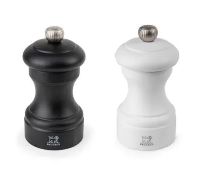 Peugeot Bistro Salt- og peberkværn Sort/Hvid  10 cm.