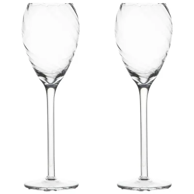 Byon Opacity champagneglas 16 cl, klar, 2-pack