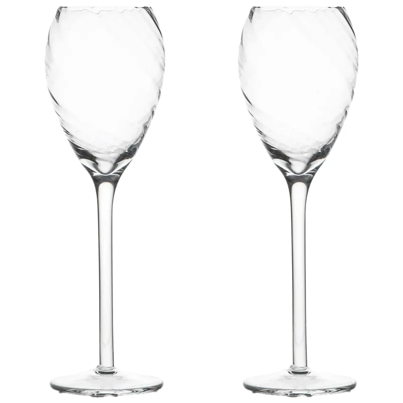 Byon Opacity champagneglas 16 cl, klar, 2-pack