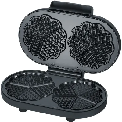 Severin WA 2118 dobbelt vaffeljern, sort