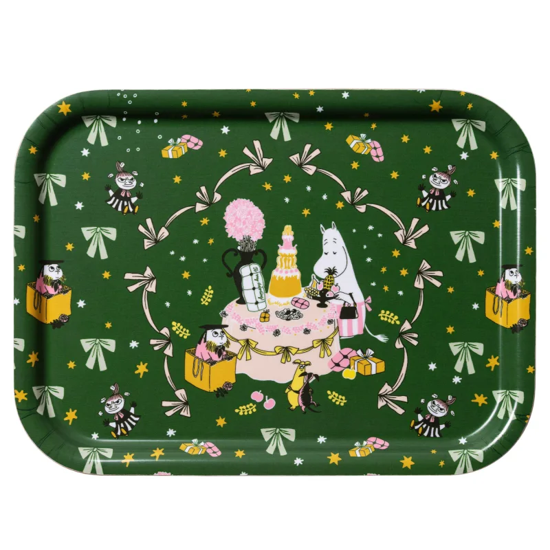 Moomin arabia Mumi serveringsbakke 27 x 20 cm, kærlighedsgave