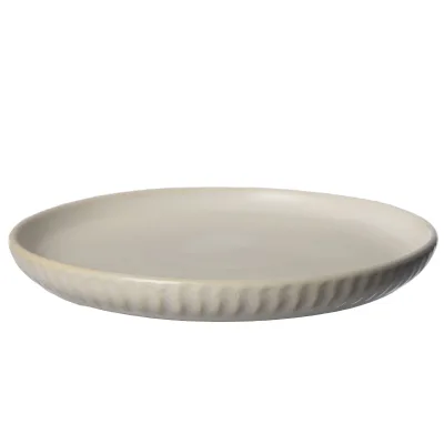 Ernst Tallerken riflet 16 cm, naturhvid