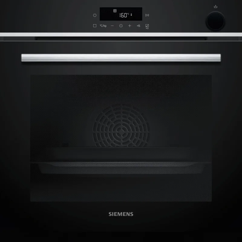 Siemens HR532GBS3 iQ300 indbygget ovn med dampfunktion 60 × 60 cm, rustfrit stål