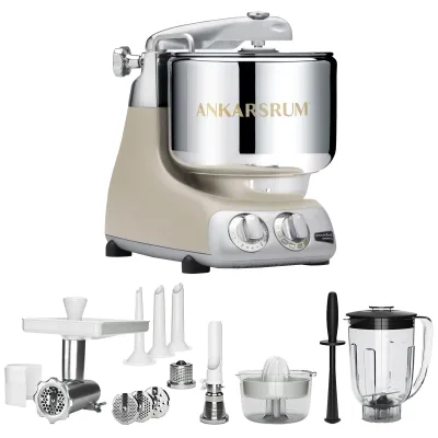 Ankarsrum AKM 6230 køkkenmaskine + deluxe pakke, harmony beige