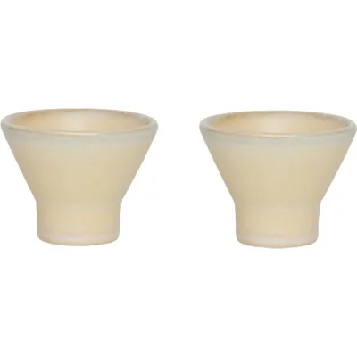 Oyoy living design Yuka æggebæger 2-pack, butter
