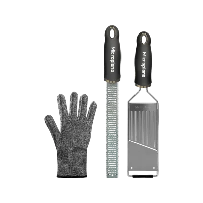 Gourmet Set gaveæske (Zester, slicer og beskyttelseshandske)