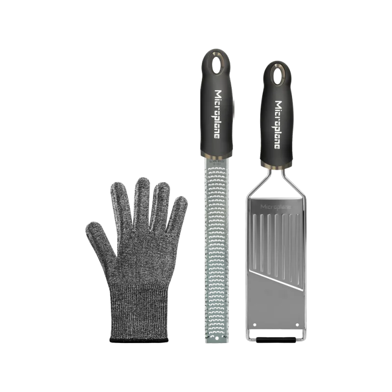 Gourmet Set gaveæske (Zester, slicer og beskyttelseshandske)